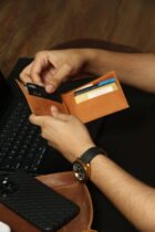 MASSICCIO - BOLD TAN LEATHER WALLET