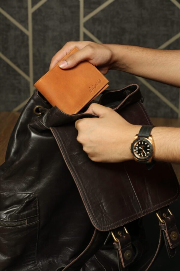 MASSICCIO - BOLD TAN LEATHER WALLET