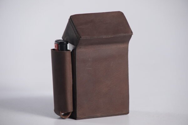 Du'cuoio Genuine Leather Cigarette Case for Men and Women