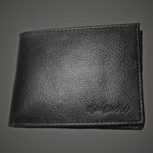 Du'cuoio Bi-fold Minimalist Black Wallet