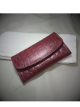 Du’cuoio Ladies Genuine Cow Leather engraved Smart clutch