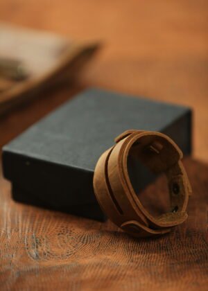 CW Cow Crazy Horse Leather Bracelet