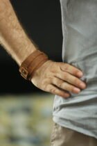 CW Cow Crazy Horse Leather Bracelet